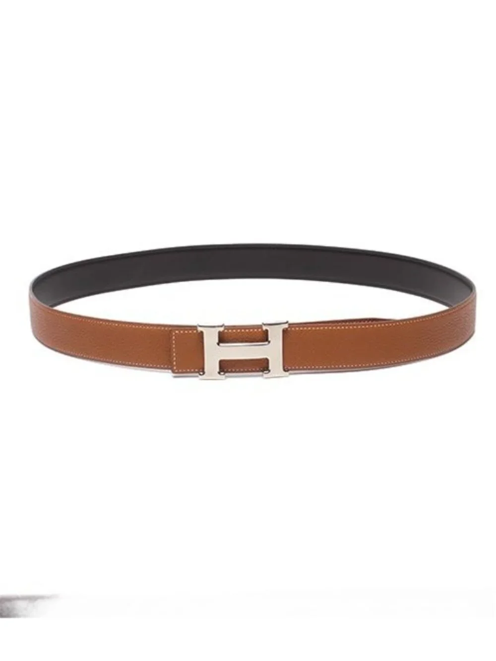 Hermes Belt Silver H Buckle Reversible